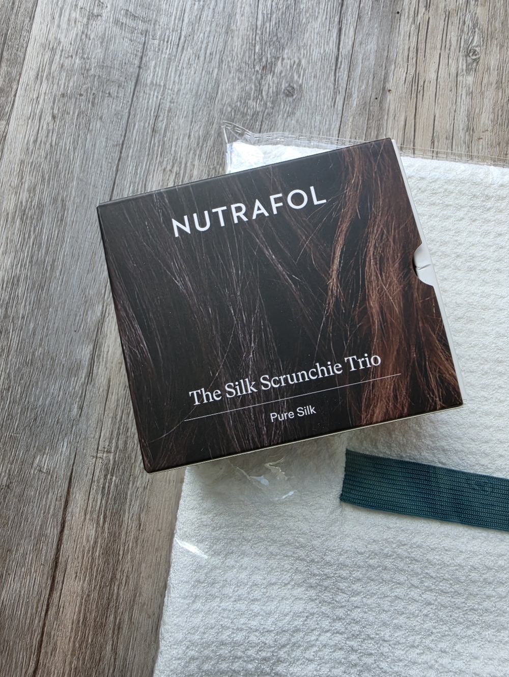 Nutrafol Quick Dry Hair Towel Microfiber + Nutrafol Hair Silk Scrunchies - Picture 10 of 10